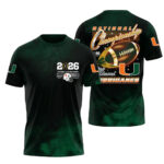 Miami Hurricanes 2026 National Championship Orange and Green T-Shirt