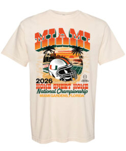 Miami Hurricanes 2026 National Championship Sunset Home Sweet Home T-Shirt