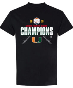 Miami Hurricanes 2026 Vrbo Fiesta Bowl Champions Shirt