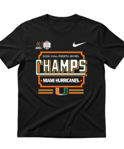 Miami Hurricanes 2026 Vrbo Fiesta Bowl Champs Shirt