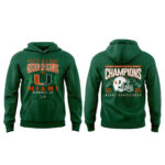 Miami Hurricanes CFP Semifinals 2025-2026 Fiesta Bowl Champions T-Shirt