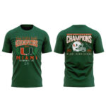 Miami Hurricanes CFP Semifinals 2025-2026 Fiesta Bowl Champions T-Shirt