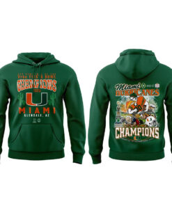 Miami Hurricanes CFP Semifinals 2025-2026 Fiesta Bowl The Champs Hoodie