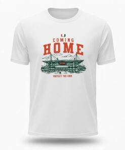 Miami Hurricanes Coming Home Protect The Crib 2026 T-Shirt