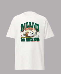 Miami Hurricanes Fiesta Bowl 2026 Helmet T-Shirt