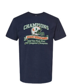 Miami Hurricanes Wins 2025–2026 Vrbo Fiesta Bowl CFP Semifinal Champions T-Shirt