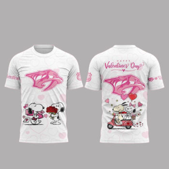Nashville Predators x Peanuts Happy Valentine Day 2026 T-Shirt