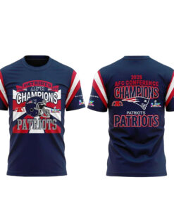 New England Patriots 2025-2026 AFC Conference Champions T-Shirt