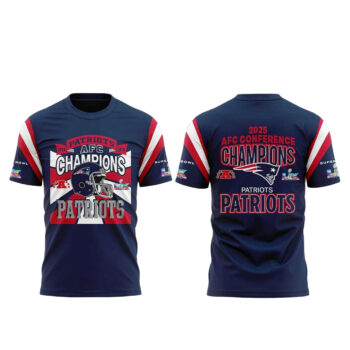 New England Patriots 2025-2026 AFC Conference Champions T-Shirt