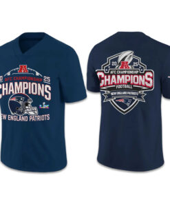 New England Patriots 2025 AFC Champions Football Jersey