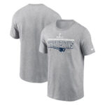 New England Patriots 2025 AFC Champions Locker Room Trophy Collection T-Shirt