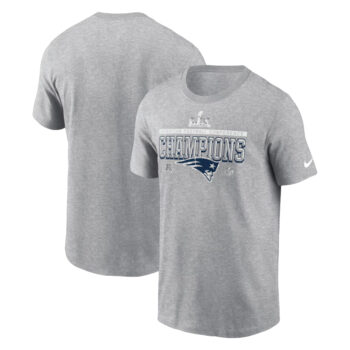 New England Patriots 2025 AFC Champions Locker Room Trophy Collection T-Shirt