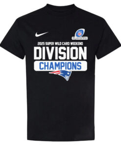 New England Patriots 2025 AFC Wild Card Weekend Division Champions Shirt