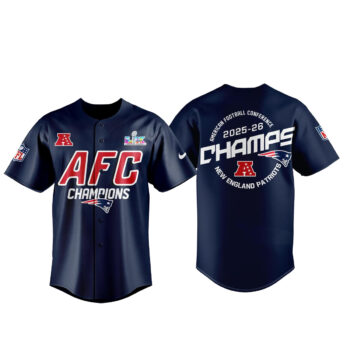 New England Patriots AFC Champions 2025-2026 Baseball Jersey