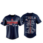 New England Patriots AFC Champions 2025-2026 Locker Room Trophy Baseball Jersey