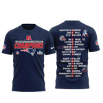 New England Patriots AFC Champions 2025-2026 Locker Room Trophy T-Shirt