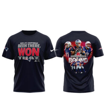 New England Patriots Championship AFC Bound 2025 Go Pats T-Shirt