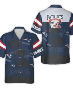 New England Patriots Established 1960 Logo Palm Tree Hawaiian Shirt