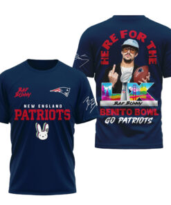 New England Patriots Football League Bad Bunny Benito Bowl Go Patriots Shirt
