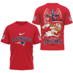New England Patriots Football League Team Jesus T-Shirt