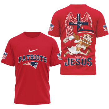 New England Patriots Football League Team Jesus T-Shirt