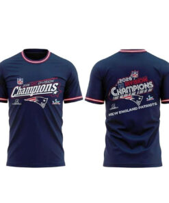 New England Patriots Super Bowl 2026 AFC Division Champions T-Shirt