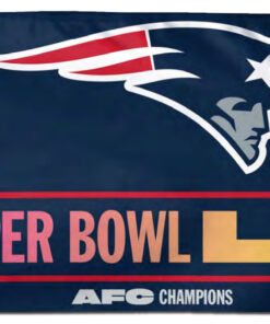New England Patriots Super Bowl LX AFC Champions Flag Version 1