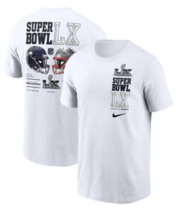 New England Patriots vs Seattle Seahawks Super Bowl LX Dueling T-Shirt