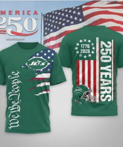New York Jets Football League We The People USA 250th Anniversary T-Shirt