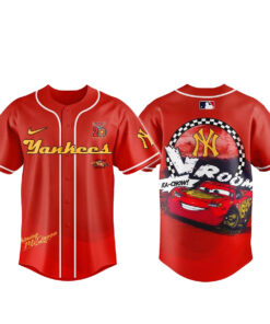New York Yankees x Cars Lightning McQueen 20th Anniversary Baseball Jersey
