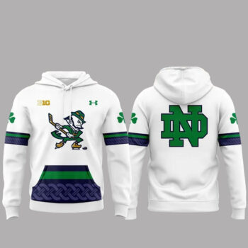 Notre Dame Fighting Irish Hockey Leprechaun Logo Hoodie