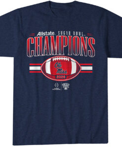Ole Miss Football CFP Sugar Bowl Champions T-Shirt