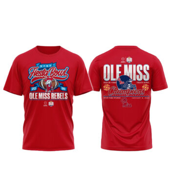 Ole Miss Rebels 2025-2026 VRBO Fiesta Bowl Champions T-Shirt
