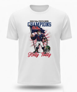 Ole Miss Rebels 2026 NCAA Fiesta Bowl Champions Mascot Flag Hotty Toddy T-Shirt