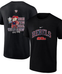 Ole Miss Rebels Road to The National Championship Hotty Toddy Mascot T-Shirt
