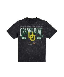 Oregon Ducks 2026 Orange Bowl Wash T-Shirt