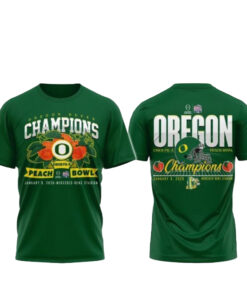 Oregon Ducks Chick-fil-A Peach Bowl 2026 Champions Rose Shirt