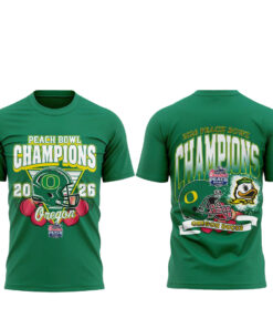 Oregon Ducks Peach Bowl Champion 2026 T-Shirt