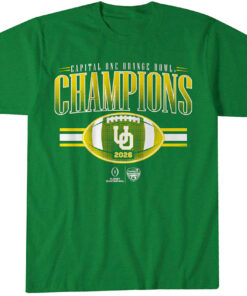 Oregon Football CFP Orange Bowl Champions T-Shirt