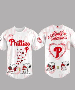 Philadelphia Phillies Happy Valentine 2026 Baseball Jersey