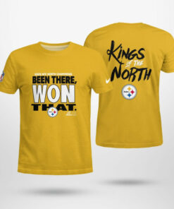Pittsburgh Steelers 2025 AFC North Champions King Of The North Hoodie and T-Shirt