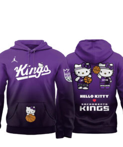 Sacramento Kings x Hello Kitty Night 2026 Half Black Hoodie