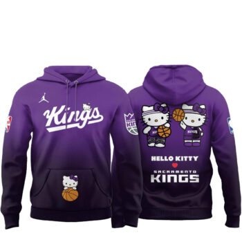 Sacramento Kings x Hello Kitty Night 2026 Half Black Hoodie