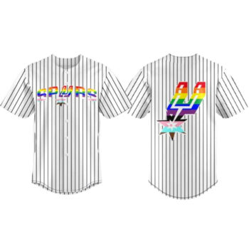 San Antonio Spurs Pride Night 2026 Baseball Jersey