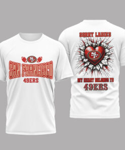 San Francisco 49ers My Heart Belongs To 49ers T-Shirt