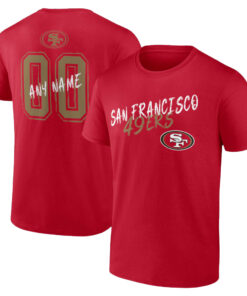 San Francisco 49ers Personalized Name & Number T-Shirt