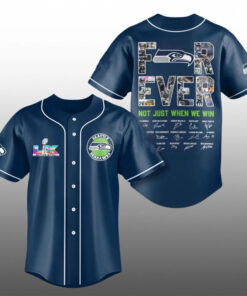 Seahawks Bowl LX For Ever Not Just When We Win Baseball Jersey