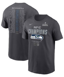 Seattle Seahawks 2025 NFC Champions Roster T-Shirt
