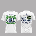 Seattle Seahawks 2025 NFC Conference Champs Super Bowl LX 4X T-Shirt