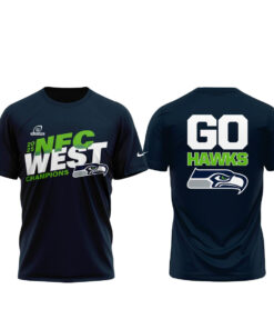 Seattle Seahawks 2025 NFC West Champions Let’s Go Hawks T-Shirt